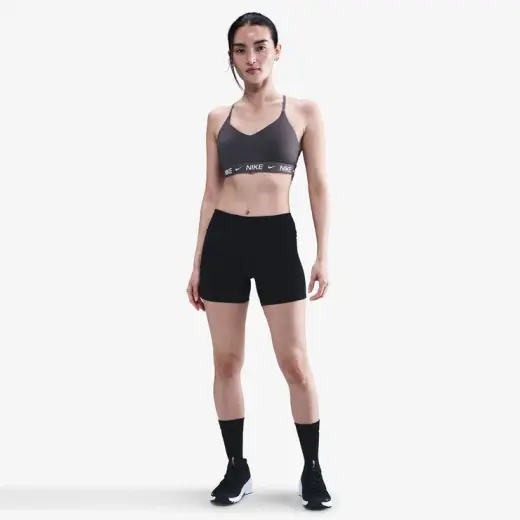 Nike Dri-Fit indy Light Support Kadın Gri Antrenman Bra