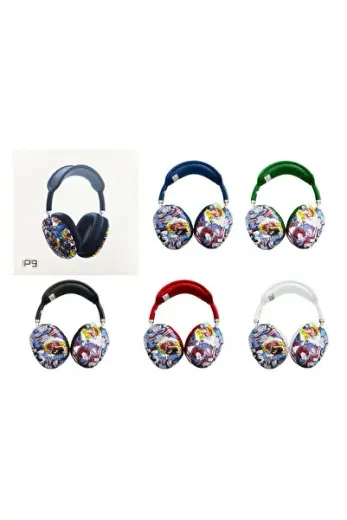 PL-2343 P9 DESENLİ BLUETOOTH KULAKÜSTÜ KULAKLIK