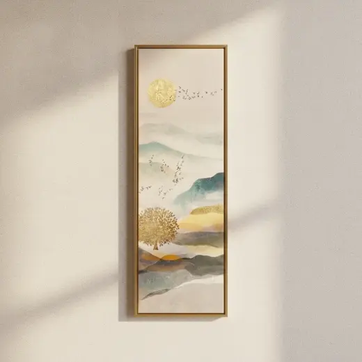 Çerçeveli Yağlı Boya Tablo 40X120 Cm