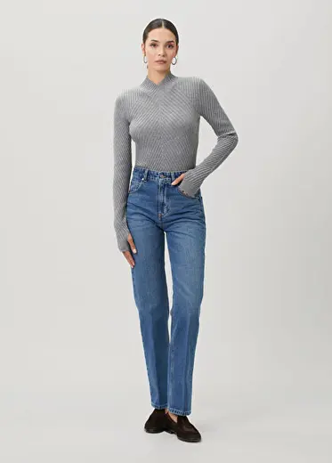 Julia Regular Fit Mavi Jean Pantolon