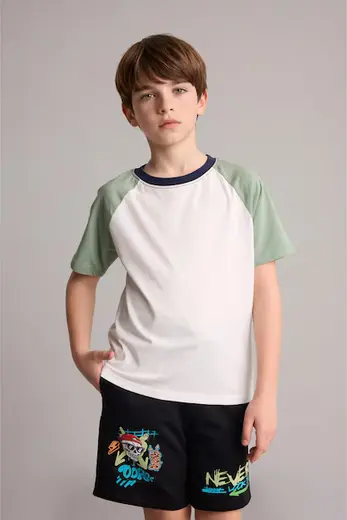 %100 Pamuk New Regular Fit Tişört Erkek Çocuk