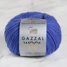 Gazzal Wool 175 50gr Mavi El Örgü İpi - 336 1