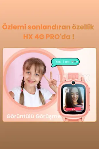 Harvox 4G Pro Akıllı Çocuk Saati Resmi BTK Kayıtlı Görüntülü-Sesli Arama GPS li