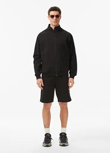 Siyah Regular Fit Erkek Şort
