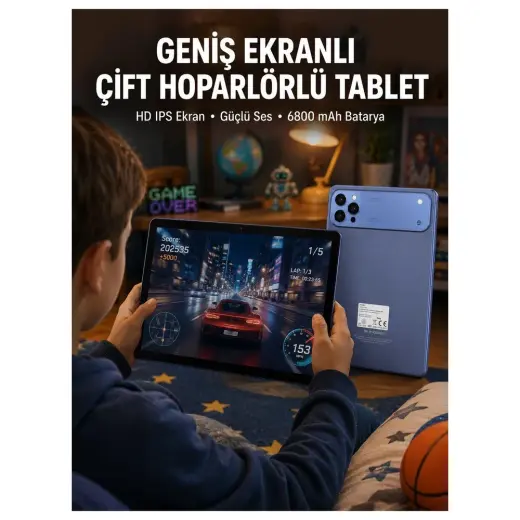 Çetiner Group®10.1 Inç Tablet 6800 Mah Batarya Çift Hoparlörlü Yeni Nesil