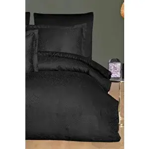 Varol Laura Home Tencel Jakar Nevresim Takımı Çift Kişilik - Lienzo Siyah