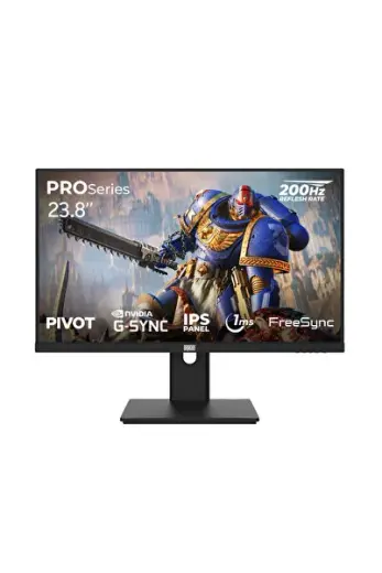 PROSeries P238FHD200 1ms FHD 200Hz 23.8 İnç FreeSync G-Sync IPS Pivot Oyuncu Monitörü