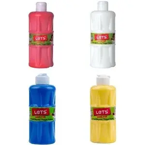 Lets Parmak Boyası 500ml 4lü Set 1
