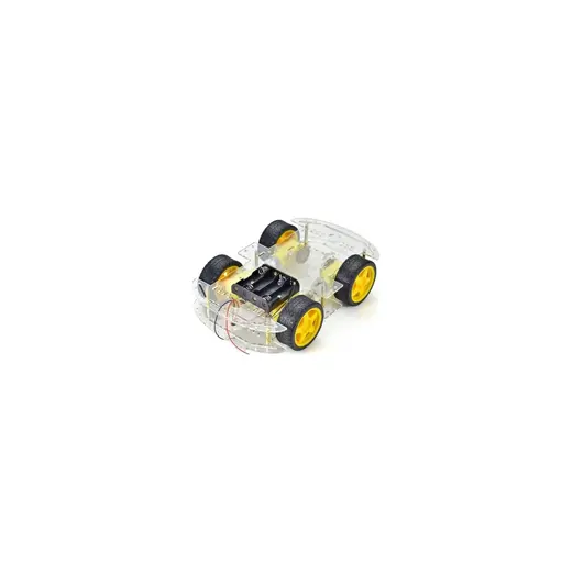 Odea Arduino 4WD Robot Araba Platform Kiti Şeffaf - Eğitim ve Hobi Amaçlı Stem Robotik Projeler Için