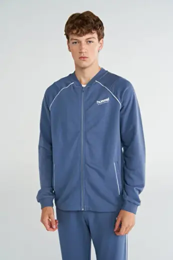 JAREL FERMUARLI SWEATSHIRT Mavi Erkek Sweatshirt