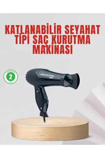 Katlanabilir Hafif Seyahat Saç Kurutma Makinesi