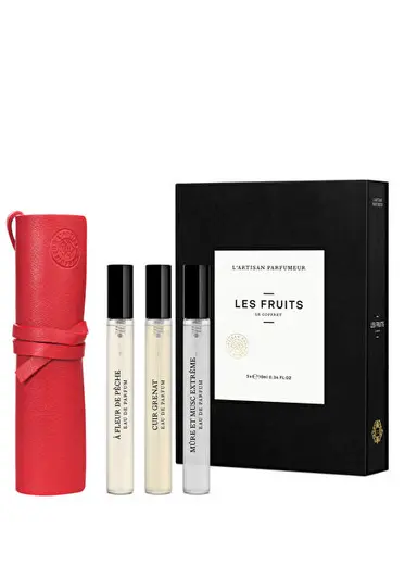 Les Fruits 3X10 ml Discovery Set with Leather Case