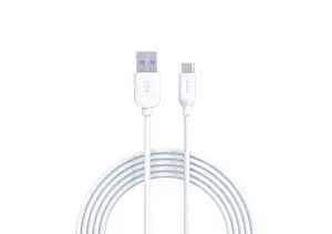 Syrox C111 3.0A 18W 2 M USB-A - Type-C Şarj ve Data Kablosu Beyaz