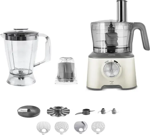 Karaca x Refika Birgül Mastermaid Power Multifunctional 10 in 1 Swiss Cream Mutfak Robotu 2000W