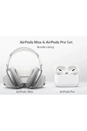AirPods Max + AirPods 2.Nesil Kablosuz Kulaklık Premium İkili Set