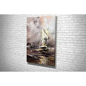 Vivense Tablo360 Yağliboya Görünümlü Gemi̇ Kanvas Tablo 105x70