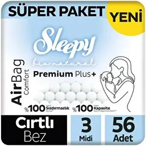 Bio Natural Airbag 3 Beden 56 Adet