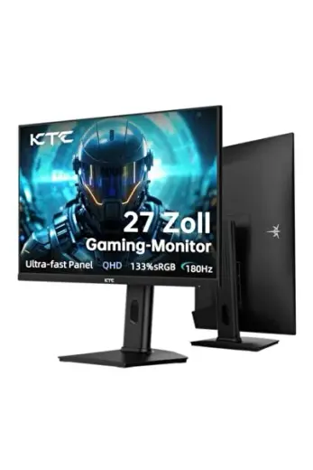 Oyun Monitörü 27 inç, 2K@180Hz / 144Hz 1440P monitör, Fast-IPS paneli, 1 ms GtG, HDR 400, Adaptive Sync, 450 cd/m² parlaklık, HDMI 2.0 x 2, DisplayPort 1.4 x 1, kaldırma ve döndürme desteği