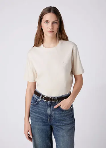 Bej Basic T-shirt