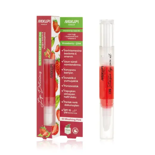 Mixup! Lip Delicious Oil Pen Dudak Yağı 03 Blushing Pink
