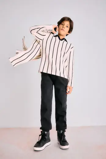 Kargo Jogger Jean Pantolon Erkek Çocuk