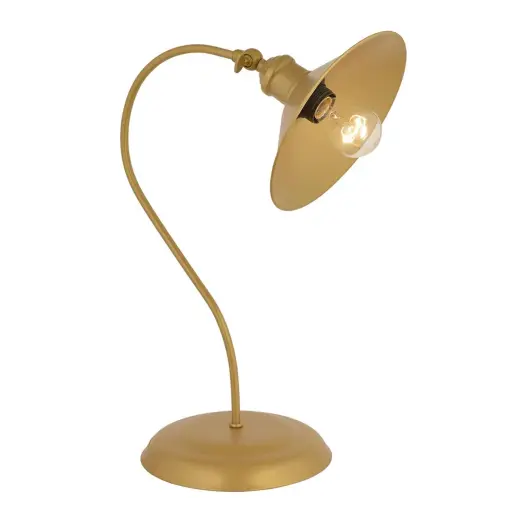 Apliqa İklim Gold Retro Tasarım Modern Çalışma Masası Lambası
