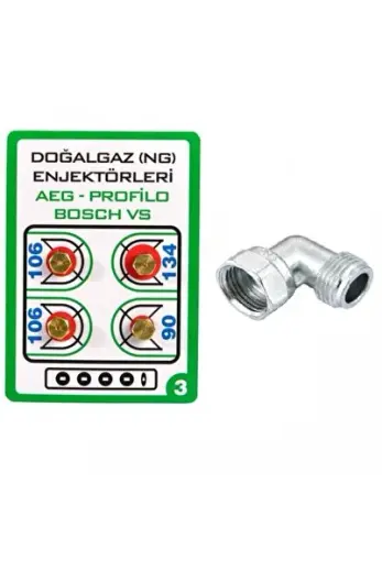 Ocak Dönüşüm Seti Doğalgaz Üniversal 7 mm