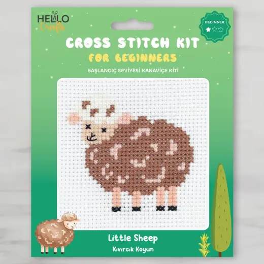 Hello Crafts Kanaviçe Kiti Kıvırcık Koyun - HC555