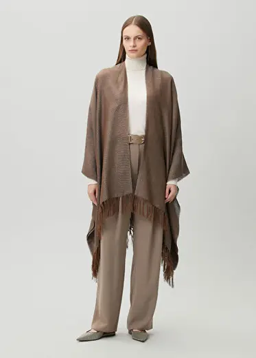 Kahverengi Keten Kaftan