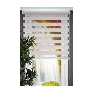 Kumaş Zebra Perde Açık Gri 120X200