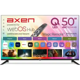 Axen AX50QUPRL-W02M 4K Ultra HD 50" 126 Ekran Uydu Alıcılı webOS Smart QLED TV 1