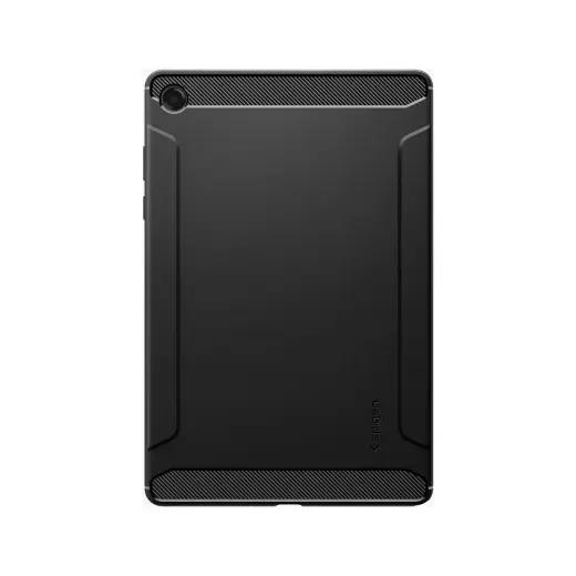 Spigen Galaxy Tab A11 Plus / A9 Plus ile Uyumlu Kılıf Rugged Armor Üst Düzey Koruma Siyah Karbon Kapak - ACS10463 (Spigen TR Garantili)