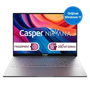 Casper Nirvana S100 300NIT Intel Core 9-270H 24 GB DDR5 1 TB SSD 16 inç W11H Laptop S100.270H-CF00A-G-F