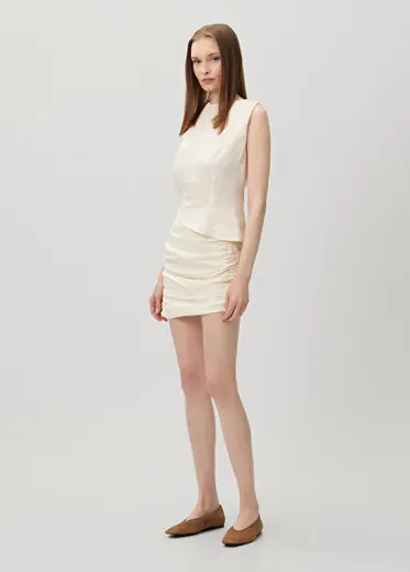 The Parchment Vanilya Mini Keten Etek