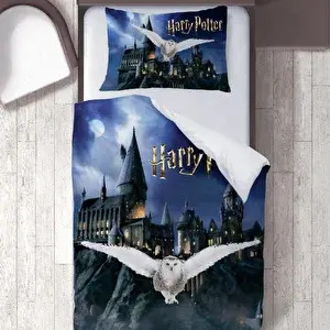 Harry Potter Hedwig Temalı Baskılı Tek Kişilik Nevresim Takımı
