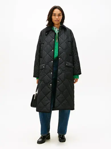 Kadın Padded Flag Quilted Parka