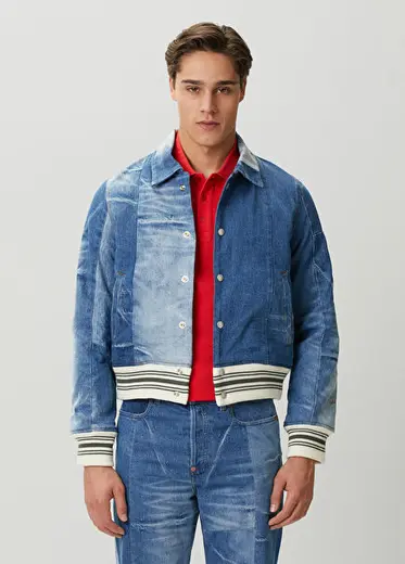 Patchwork Indigo Denim Mont