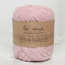 La Mia Re-Tweed Açık Pembe Melanj El Örgü İpi - L101 1