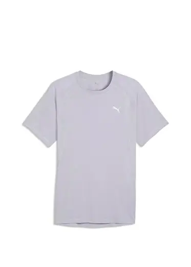 Velocity TRI-Blend Vibrant Silver Kısa Kollu Erkek Koşu T-shirt