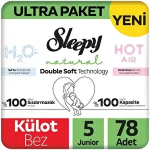 D.S Natural Külot Bez 5 Beden 78 Adet