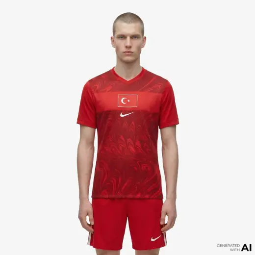 Nike Türkiye 2026 Erkek Kırmızı İç Saha Taraftar Forması