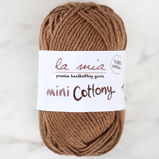 La Mia Mini Cottony 25 gr Açık Kahverengi Bebek El Örgü İpi - L199
