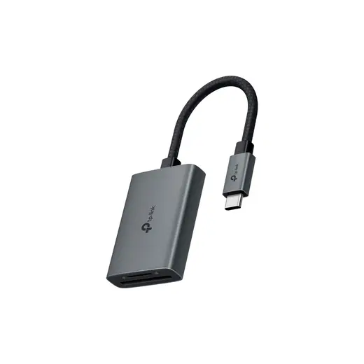 TP-Link UA430C | USB 3.0 Type-C SD & microSD Kart Okuyucu | 200 MB/s UHS-I Hız | Çift Kart Okuma/Yazma | 2 TB’a Kadar Destek | Tak & Kullan | Dayanıklı Alüminyum Kasa