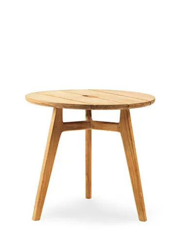 Knit Teak Yan Sehpa 50 x 45 cm