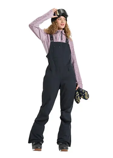 Rideout Bib Pt Siyah Kadın Snowboard Pantolonu