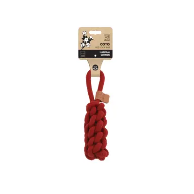 M-Pets Örgü Köpek Diş İpi 22cm (Kırmızı)