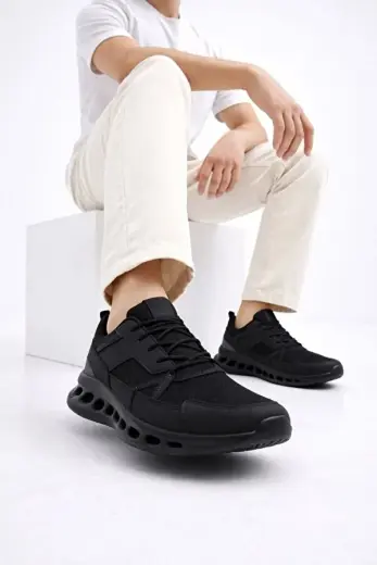 Erkek Beyaz Street Style Sneaker Hafif Esnek Taban Günlük Kullanım Spor Yürüyüş Ayakkabısı