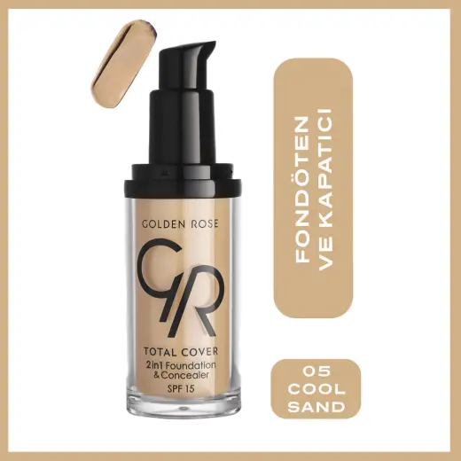 Golden Rose Total Cover 2in1 Foundation & Concealer 05