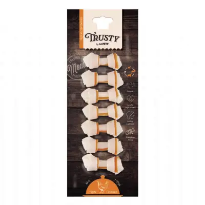M-Pets Trusty Tavuklu Düğümlü Köpek Çiğneme Kemiği 6,4cm (7'li)