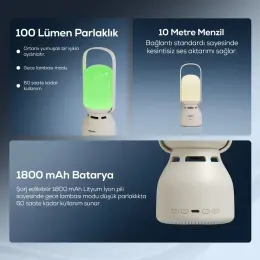 Xenon X6850 Lambalı Bluetooth Hoparlör - Beyaz 12
